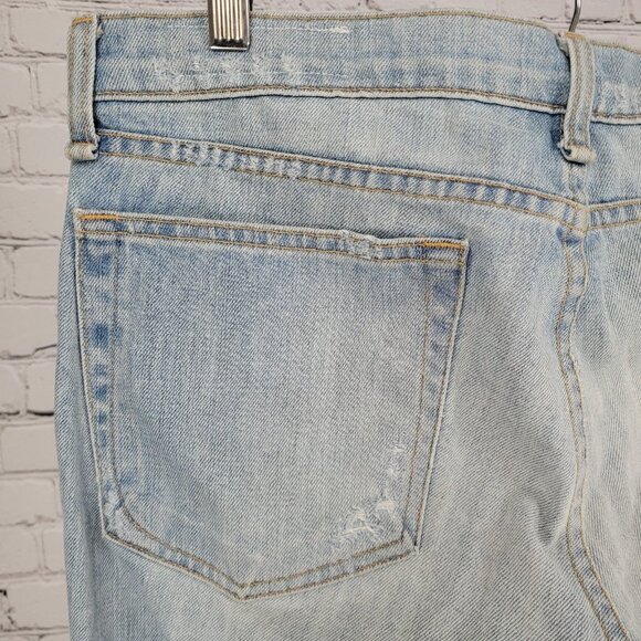 Rag & Bone Blue The Dre Distressed Light Wash Mid Rise Jeans USA Size 28 (33x31) - Picture 13 of 16